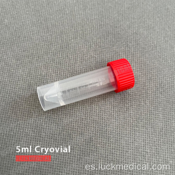 Tubo de plástico criogénico de 5 ml